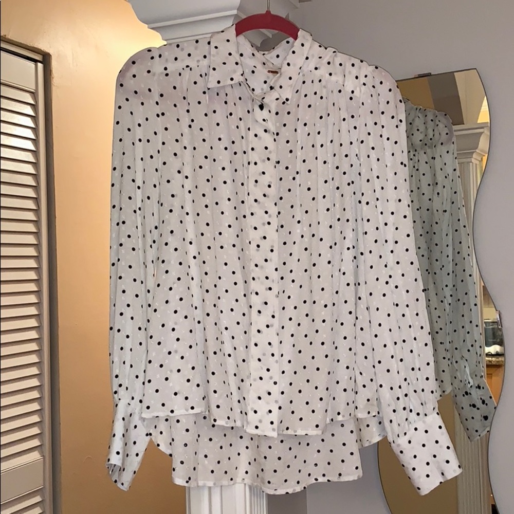 Free People Polka dot top size XS